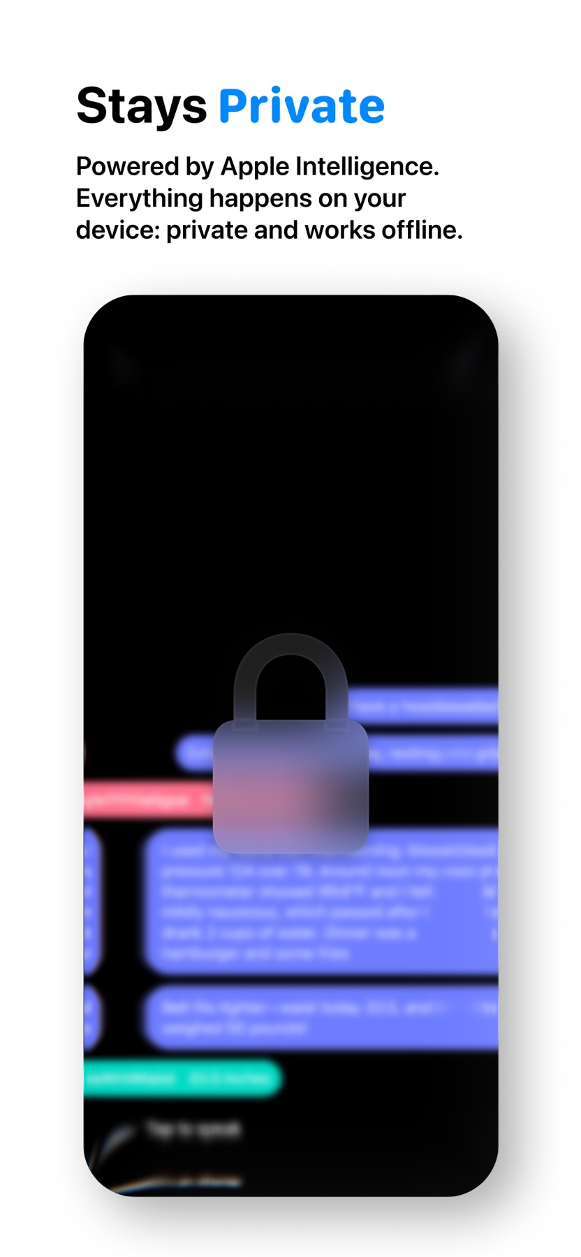 Speak2Health App Store screenshot 3